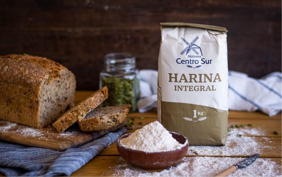 Pan integral con semillas