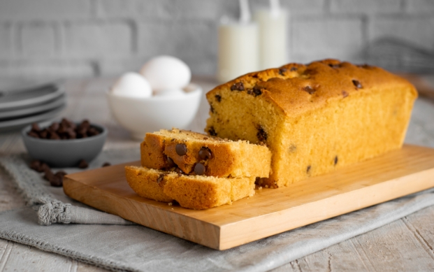 Queque con chips de chocolate