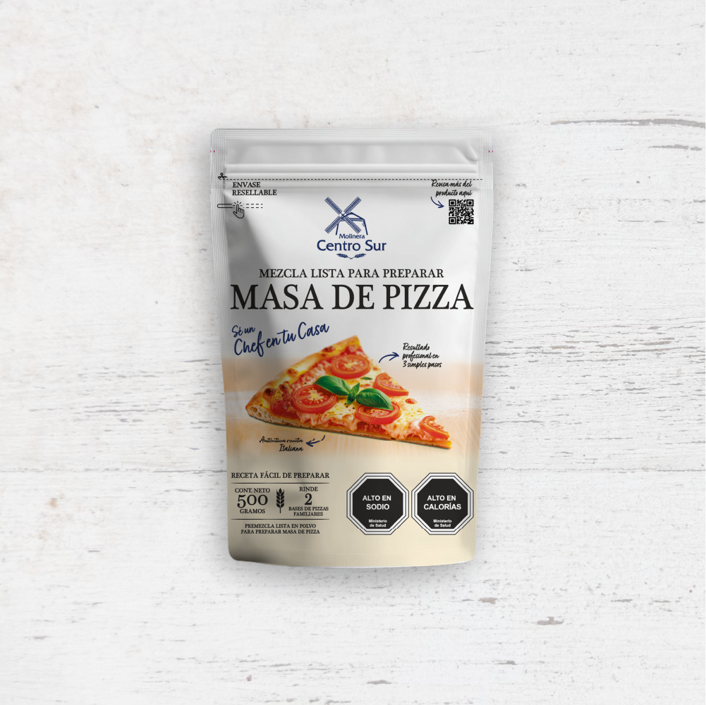 pizza qr Mezcla Lista para Preparar Masa de Pizza - Imagen 1